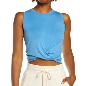 Alo Yoga Cafe Blue Cover Tank XS